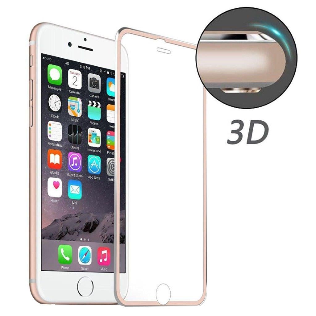 Herdet Glassbeskyttelse iPhone 6 / 6S - Bøyd Rose Gull