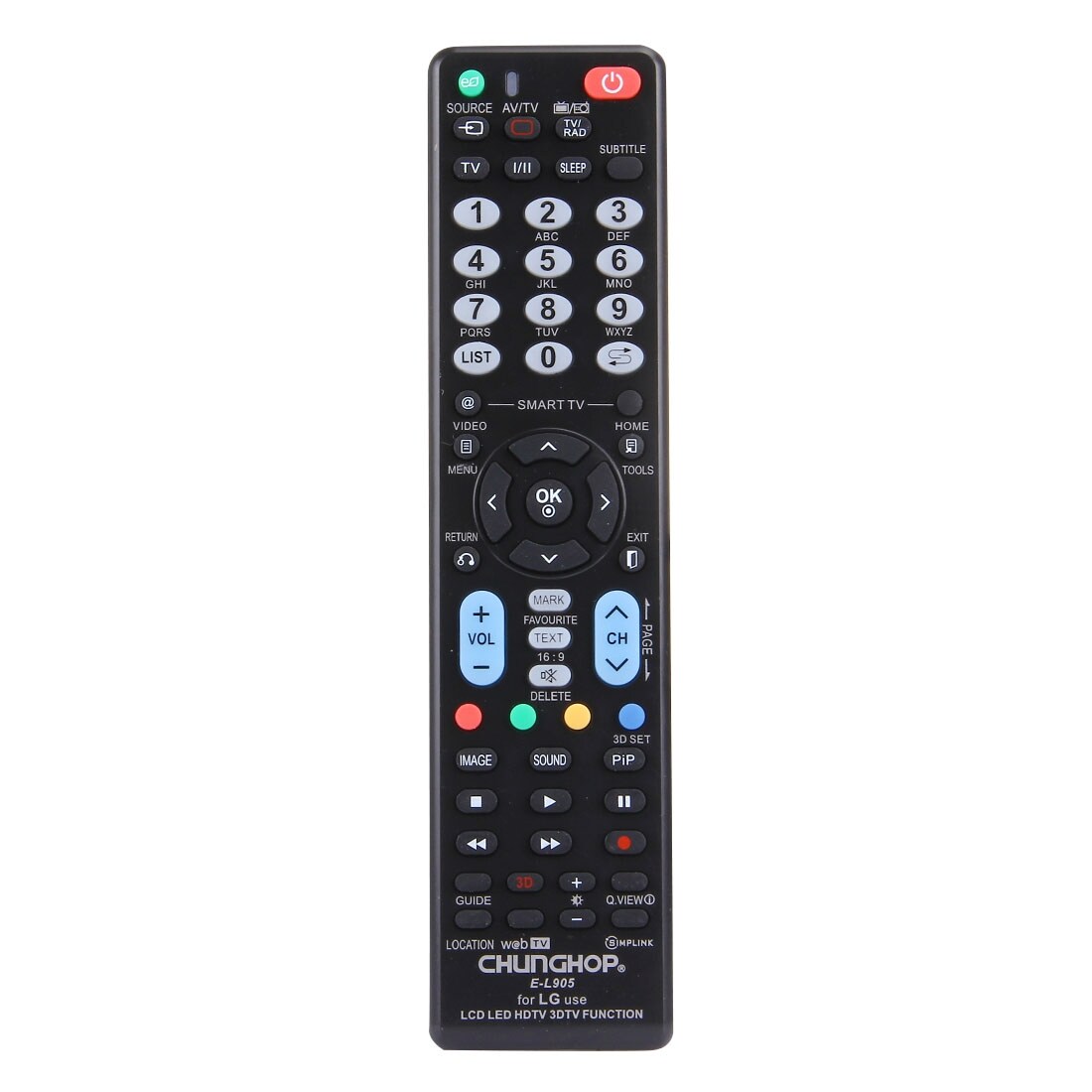 Fjernkontroll for LG LED-Tv / LCD Tv - Universal