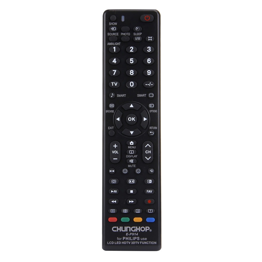Universalfjernkontroll for Philips TV – LED, LCD og 3D