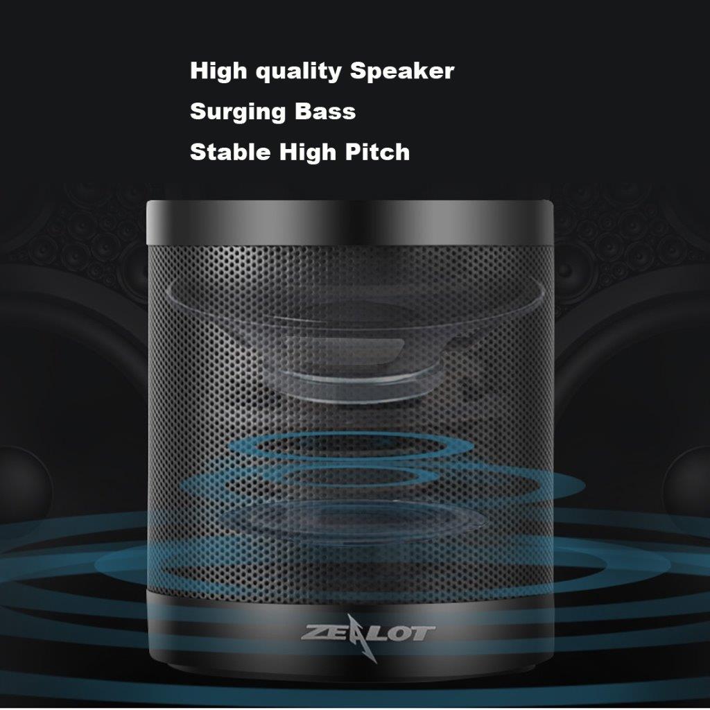 ZEALOT Bluetooth 4.0  Subwoofer høyttaler - Innebygd 2000mAh batteri