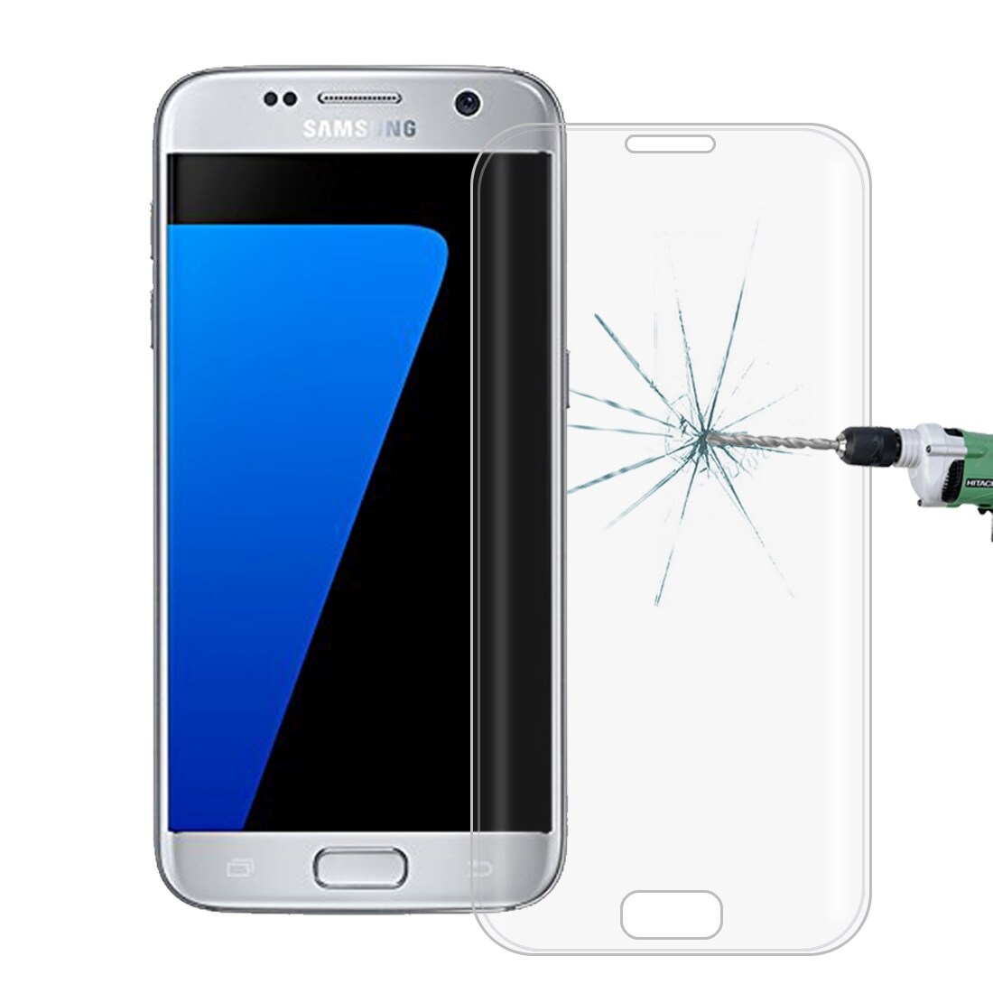 Bøyd skjermbeskyttelse glass Samsung Galaxy S7