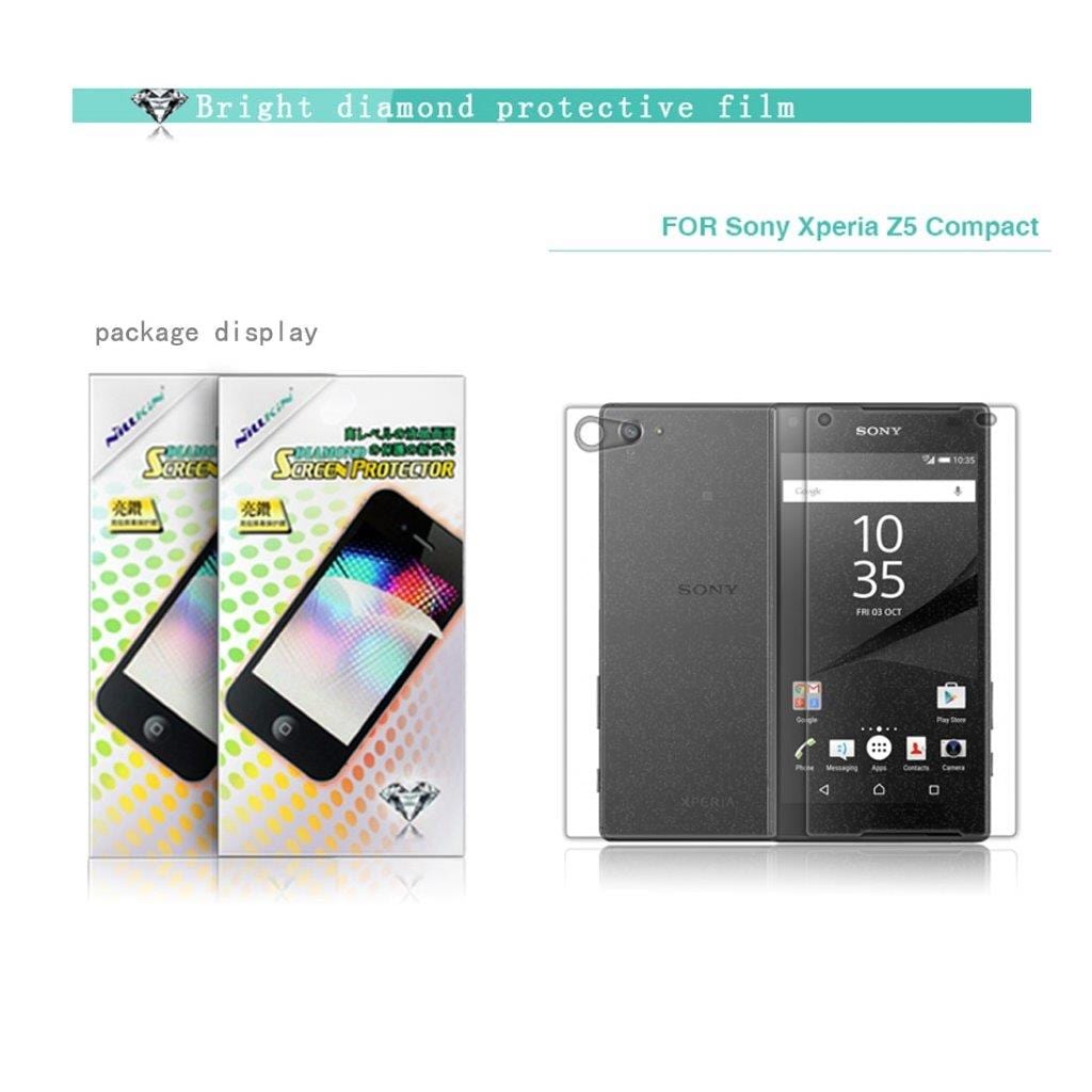 Nillkin Sony Xperia Z5 Compact skjermbeskyttelse fremside+bakside