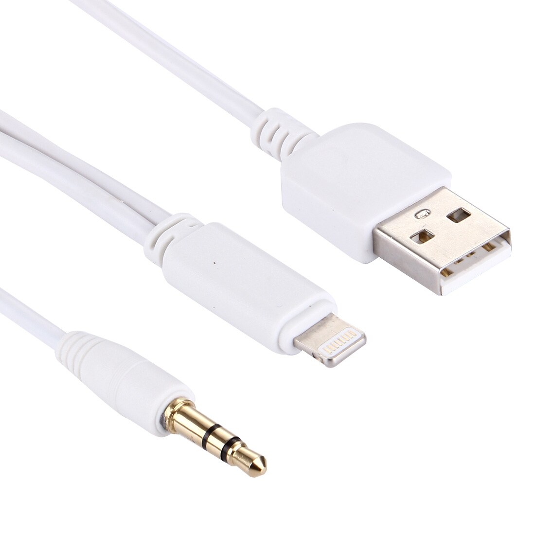 Ligthning & 3.5mm til USB lydadapter iPhone 8 / 7 / iPhone 8 / 7 Plus / iPhone