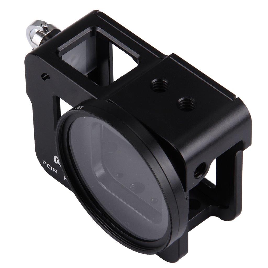 AluRamme & 52mm UV Linse for GoPro HERO6 / HERO5