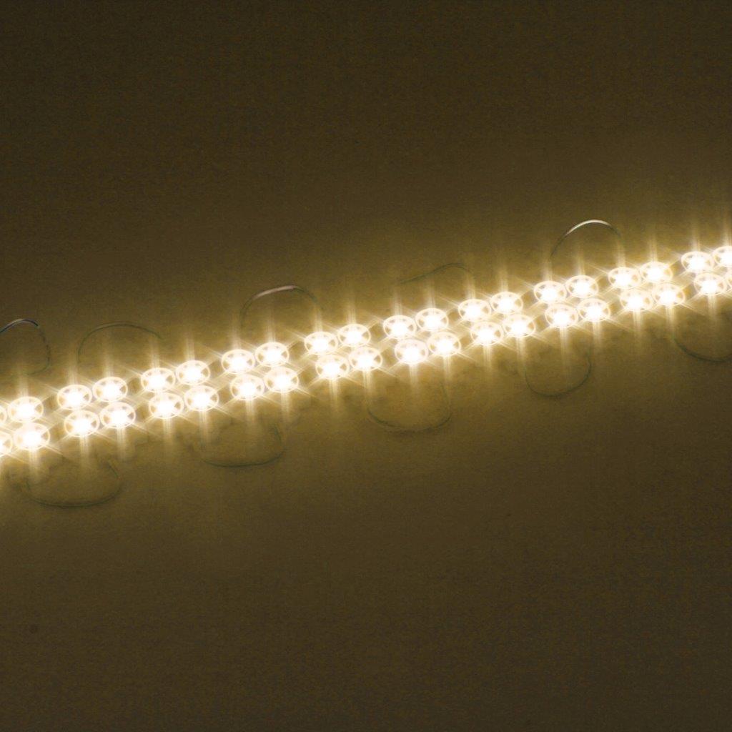 Led-sløyfe 10 x 4-LED 5050 SMD - Varmhvit