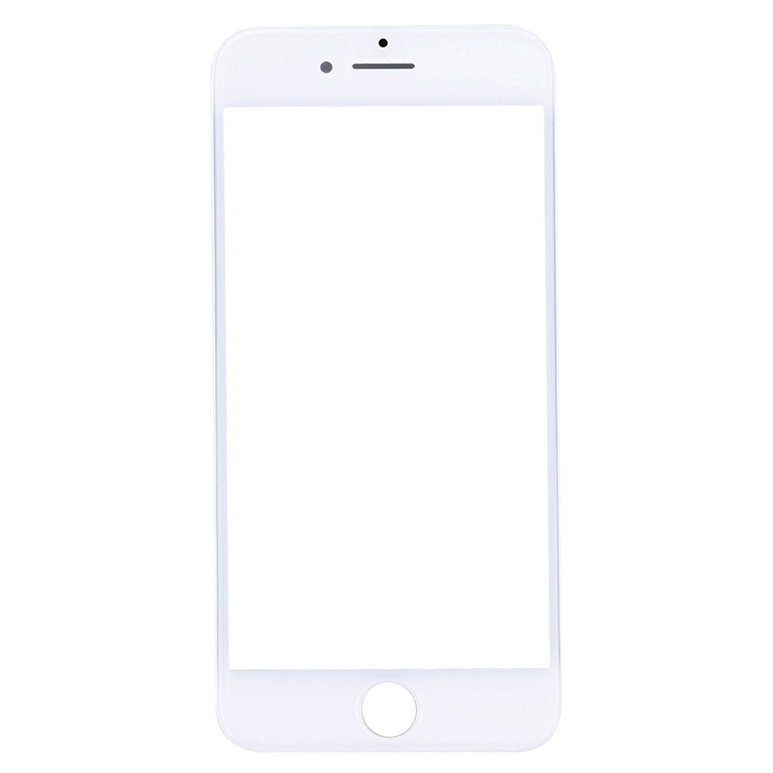 Glass iPhone 7 med Ramme - Hvit