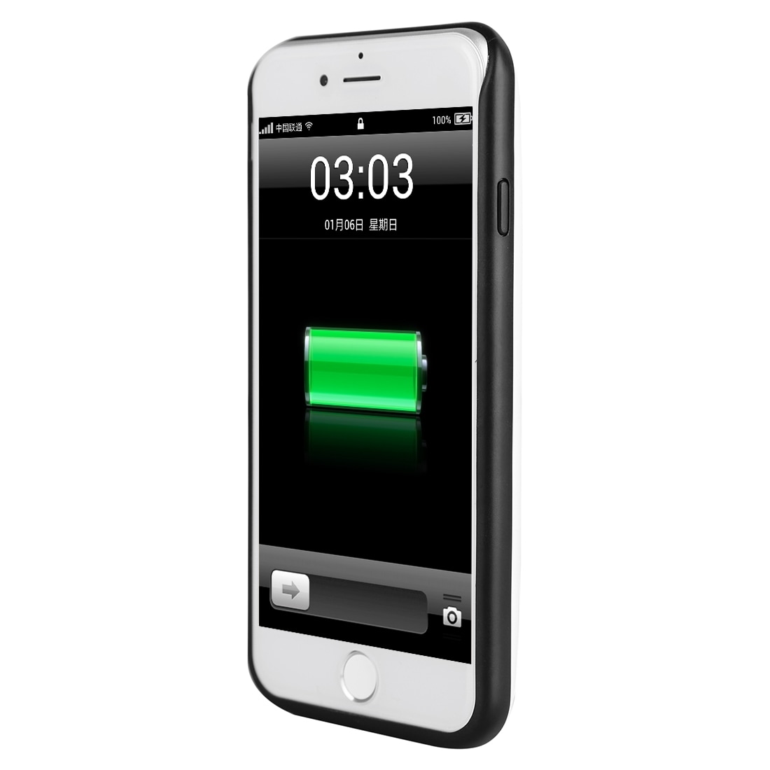 Batteriskall / Batterifutteral iPhone 8 / 7 - 5200mAh
