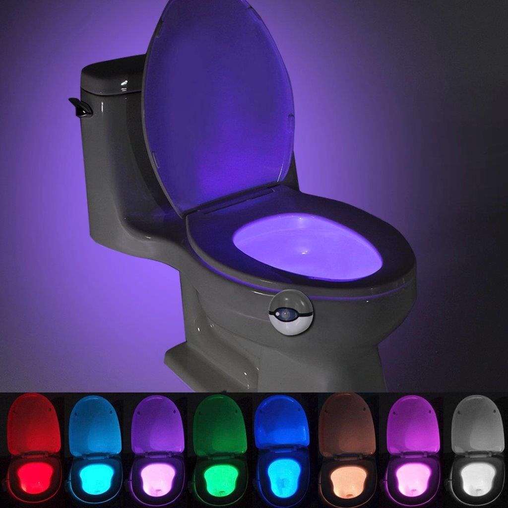 Bevegelseaktivert nattlampe til toalettet - 7 farger