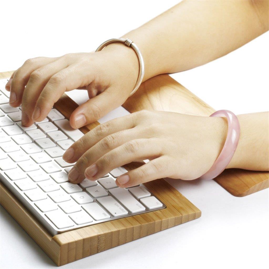 Håndleddstøtte tangentbord i tre design