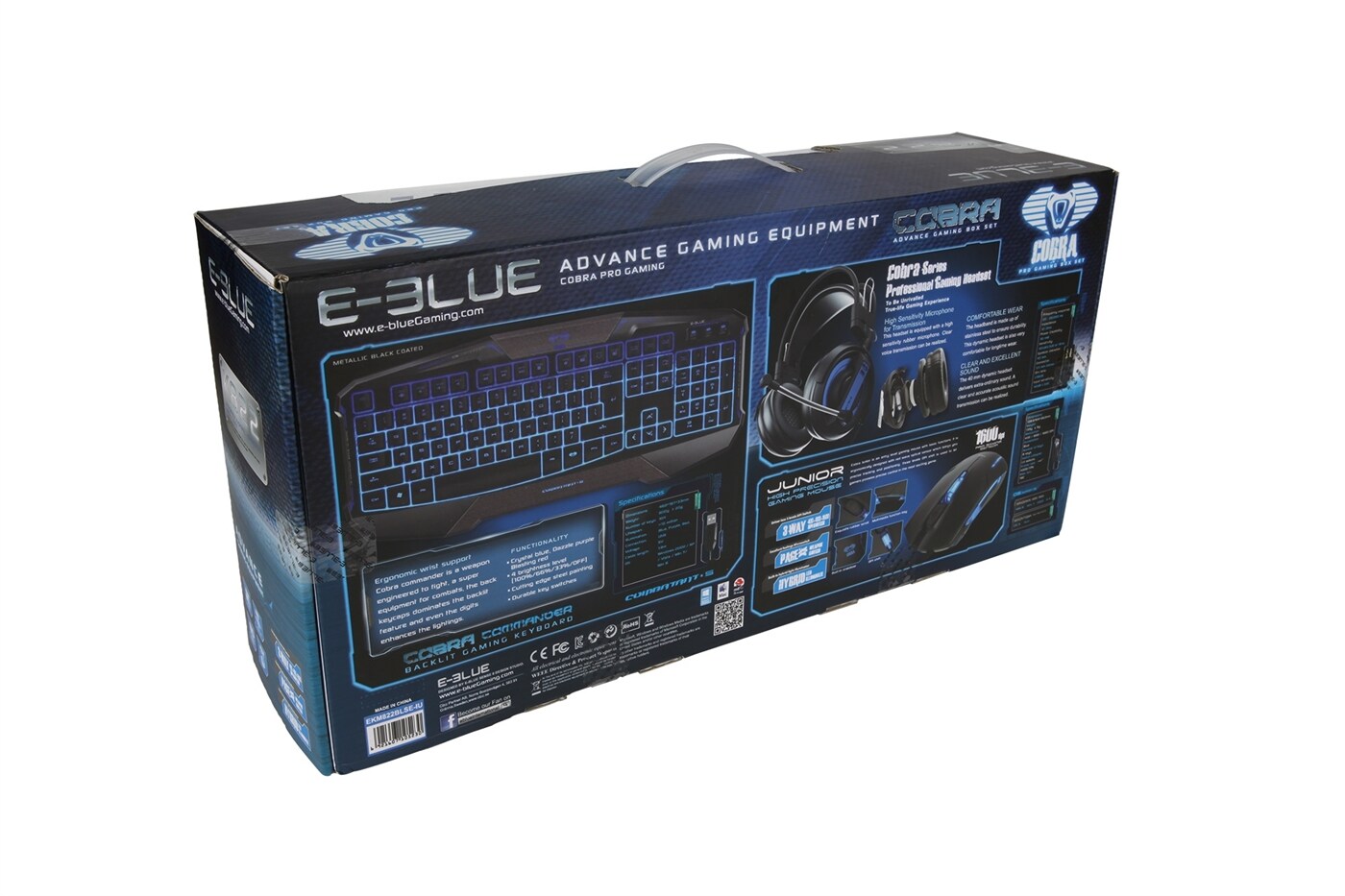 E-blue Cobra Backlit Gaming Set Blue