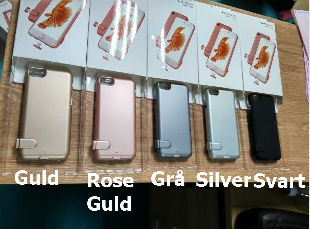 Batteriskall / Batterifutteral iPhone 6 Plus - Rose Gull