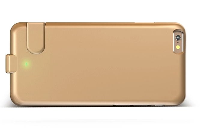 Batteriskall / Batterifutteral iPhone 6 Plus - Gull