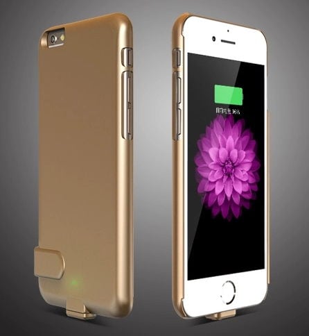 Batteriskall / Batterifutteral iPhone 8 Plus / 7 Plus - Sølv