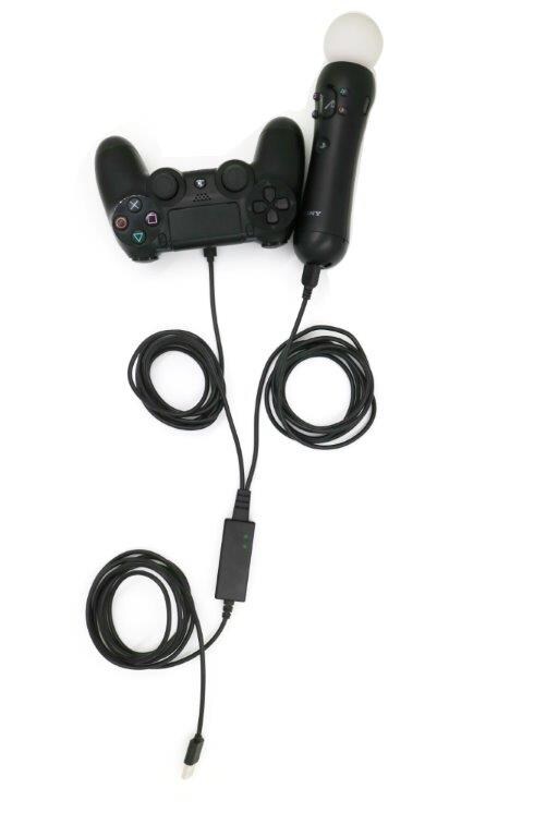 Dobbel ladekabel Playstation 4 håndkontroll / Move Motion