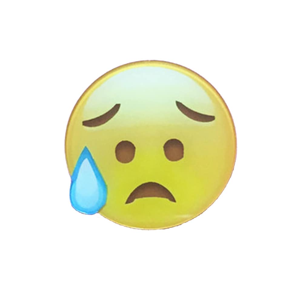 Emoji Brosje - Trist