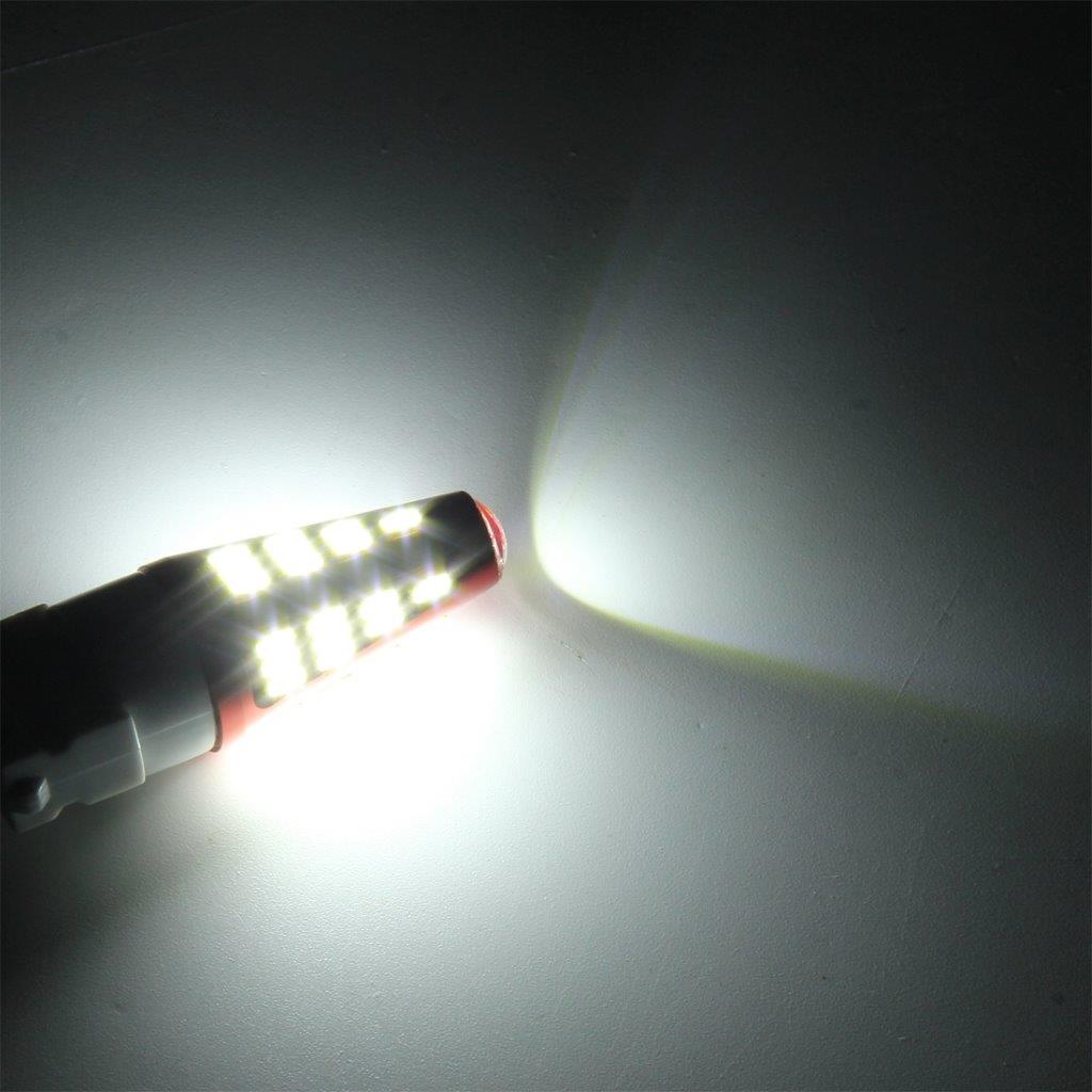 LED lys 3157 10W 800LM 6000K 48 SMD-4014 Canbus - 2Pk