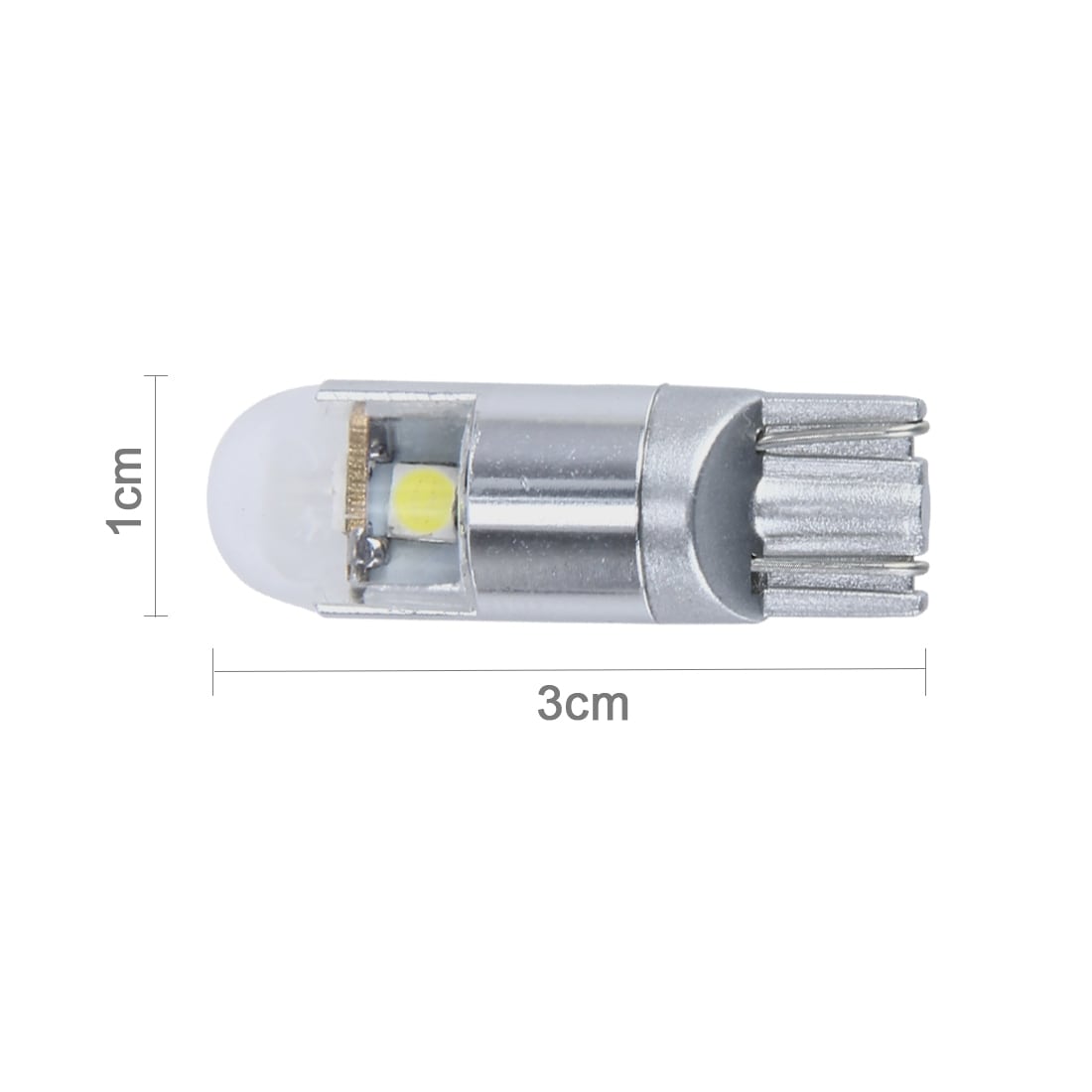Led lys T10 2.5W 200 LM 6000K 3 SMD-3030 Canbus