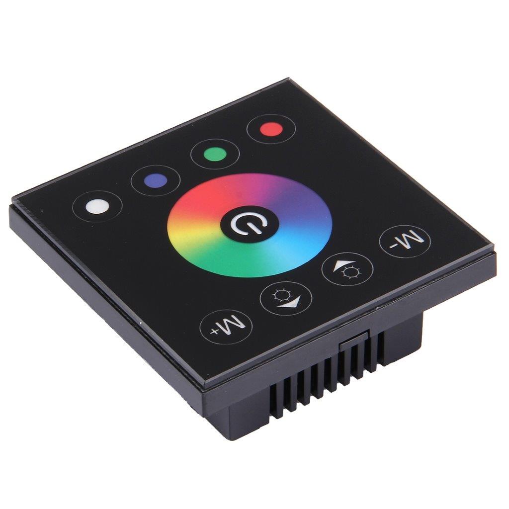 Touch strømbryter for RGB LED belysning - Doble kanaler WiFi med bakgrunnsbelysning