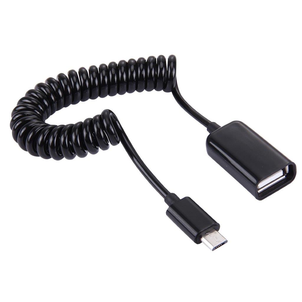 Uttrekkbar Micro USB til USB 2.0 OTG kabel