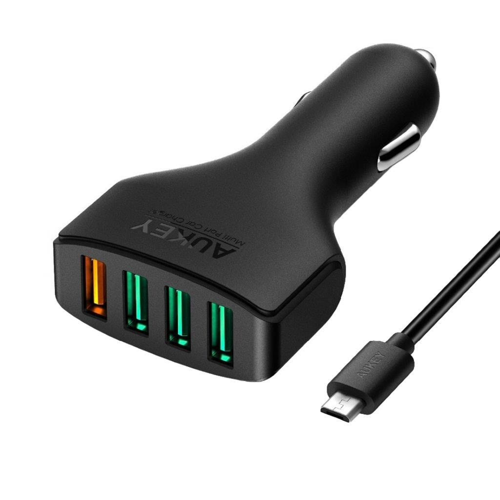 AUKEY CC-T9 4-Port USB billader Quick Charge 3.0