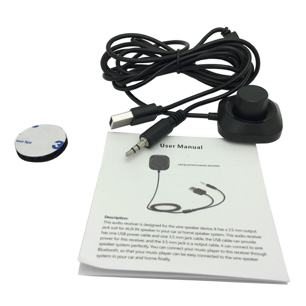 Bil Bluetooth 4.1 mottaker - Mic & LED til iPhone