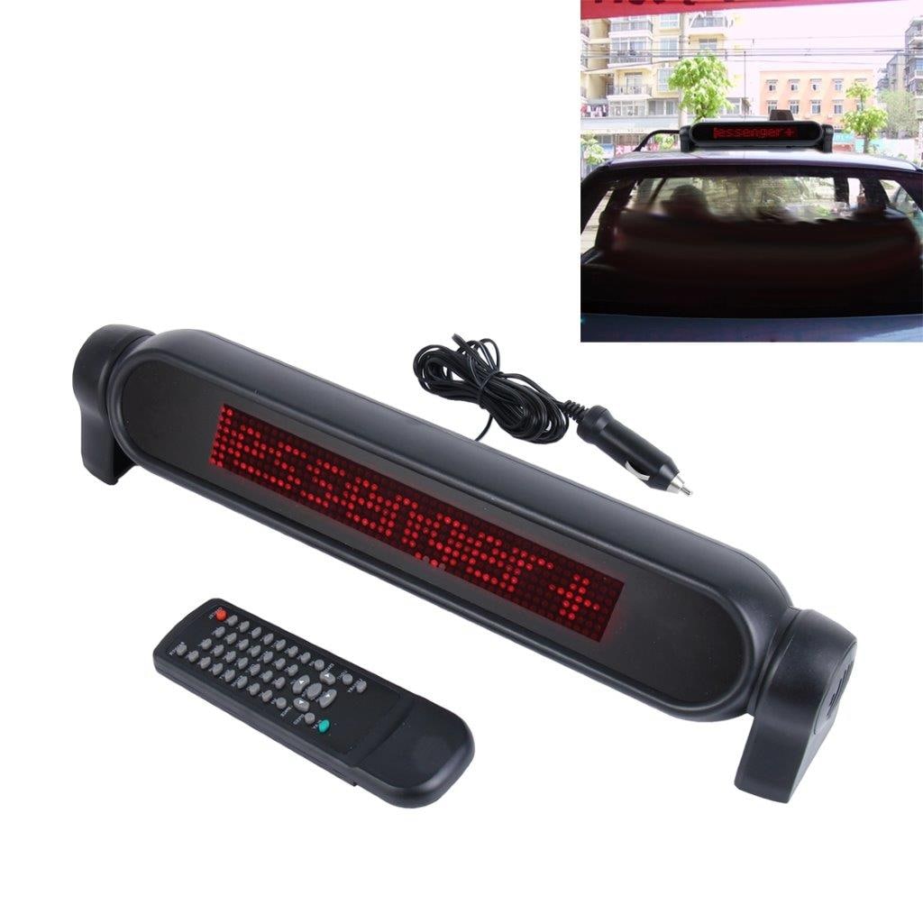 LED scrollende melding til bilen - Digitalt Skilt med fjernkontroll