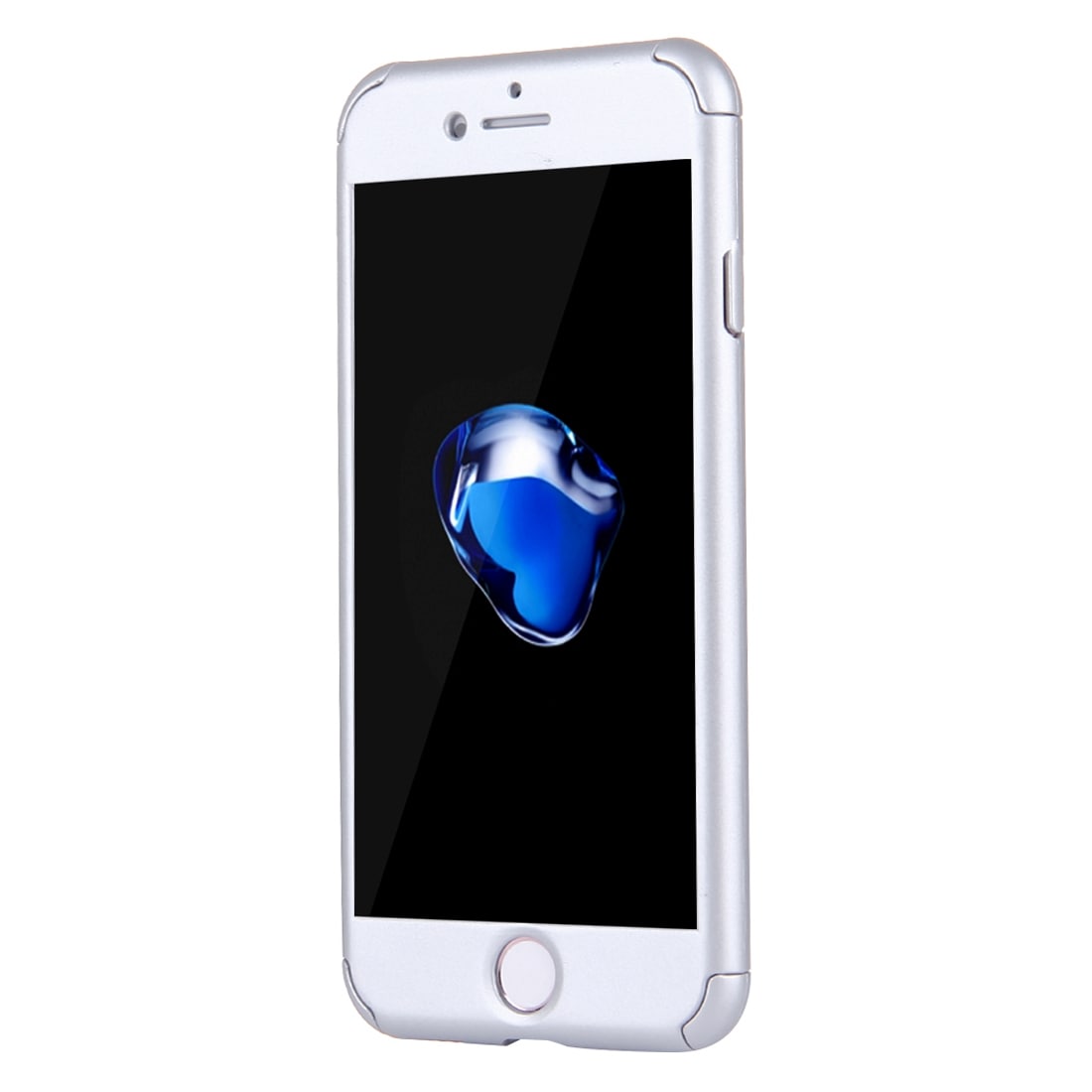 Mobilfutteral 360 beskyttelse til iPhone 8 Plus / 7 Plus - Inkl glassbeskyttelse - Sølv