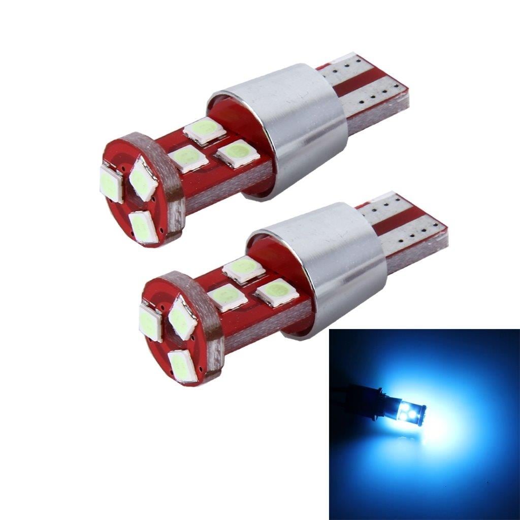 LED-lys Iceblue T10 9W 800 LM 9 SMD-3030 Canbus - 2Pack