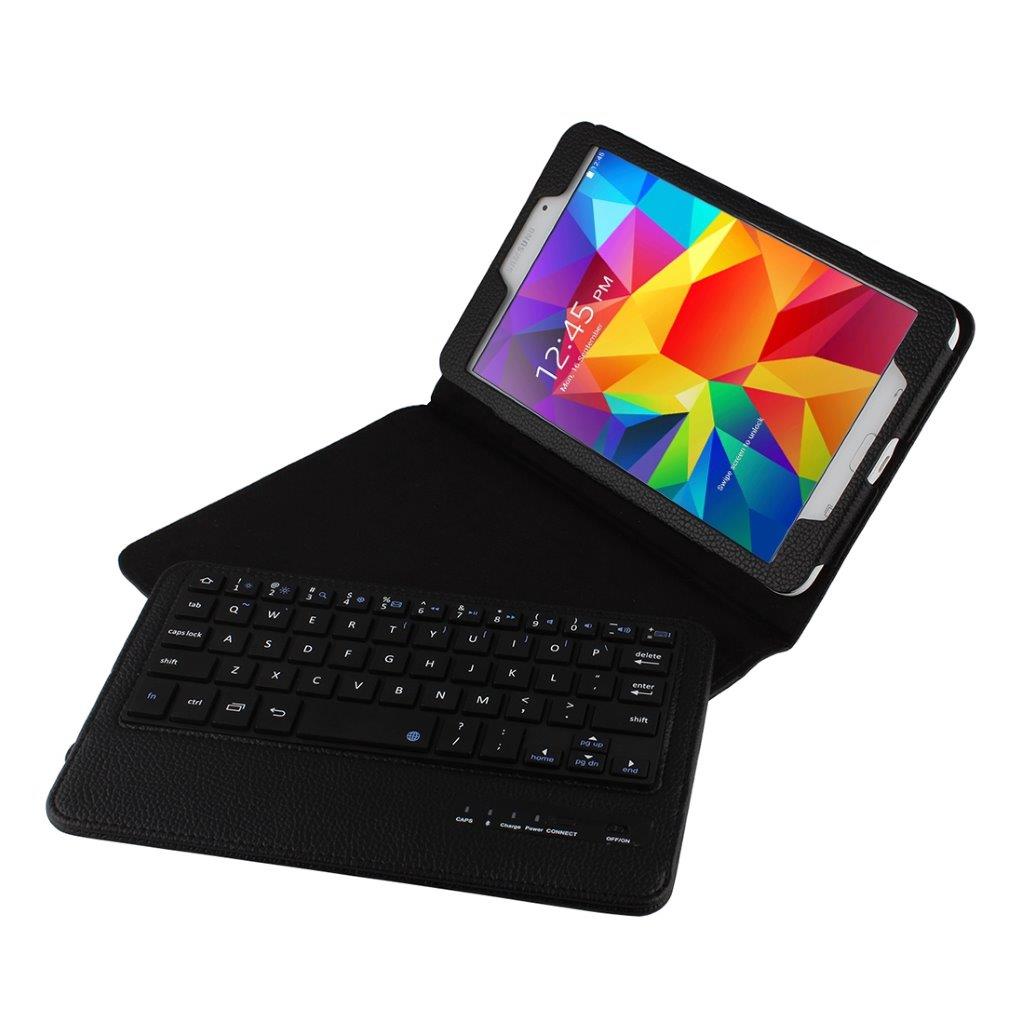 Futteral med bluetooth tastatur til Samsung Galaxy Tab 4 8.0