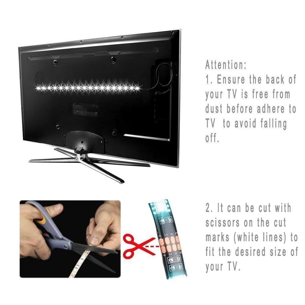 TV LED-sløyfe med fjernkontroll - 4X50cm