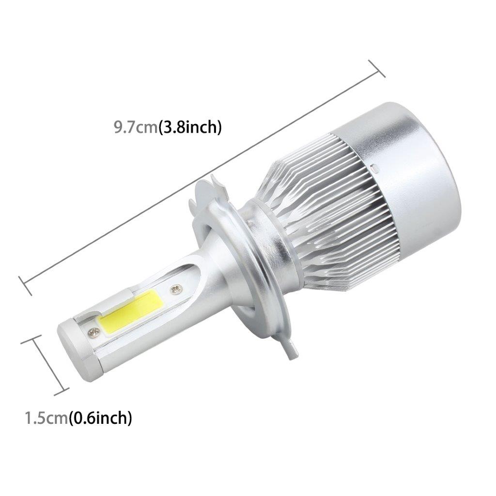 LED Frontlys H4 36W 3600 LM 6000K IP68 Canbus - 2Pk