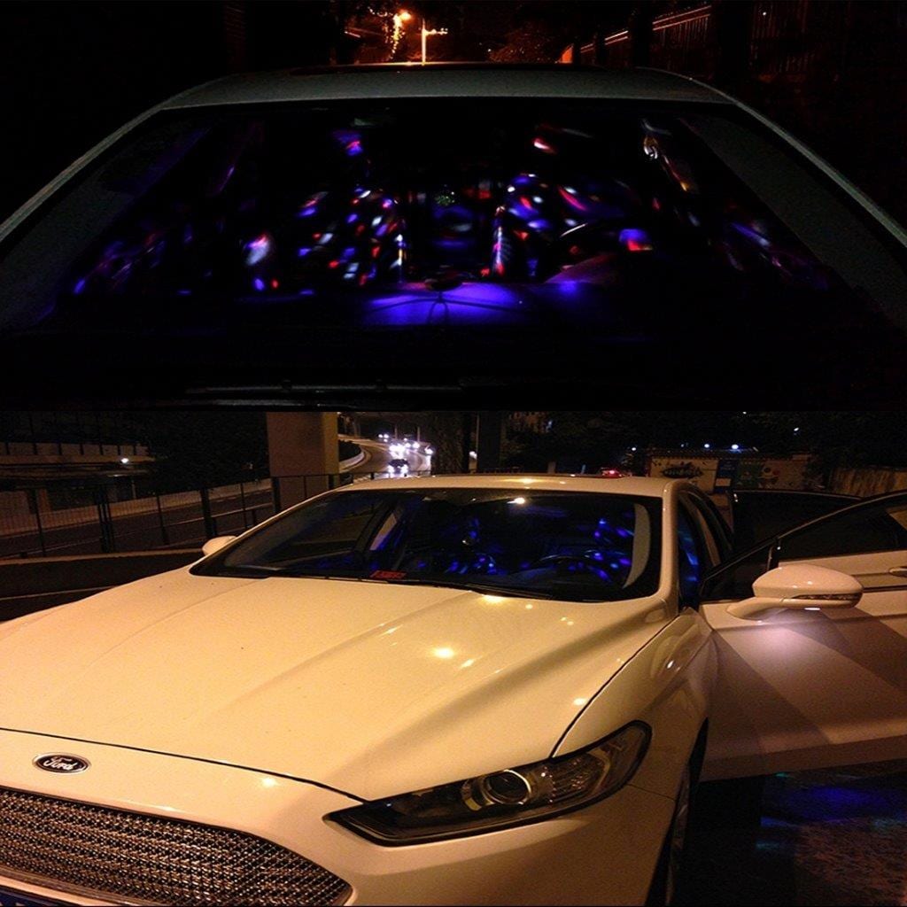 Roterende Discolampe for bil - blinker med musikken