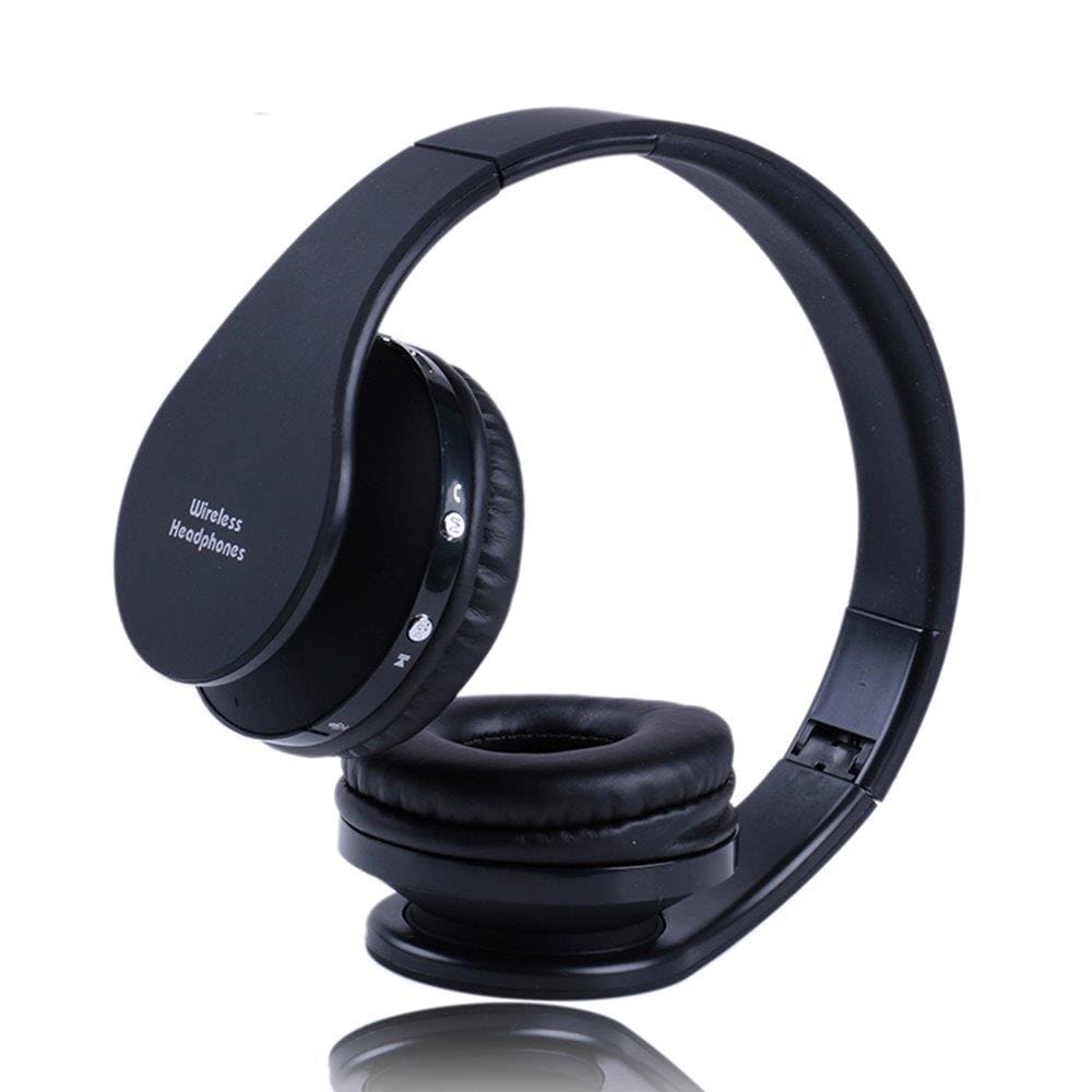 Kraftfulle bluetooth stereoheadset - Svart sammenfoldbart