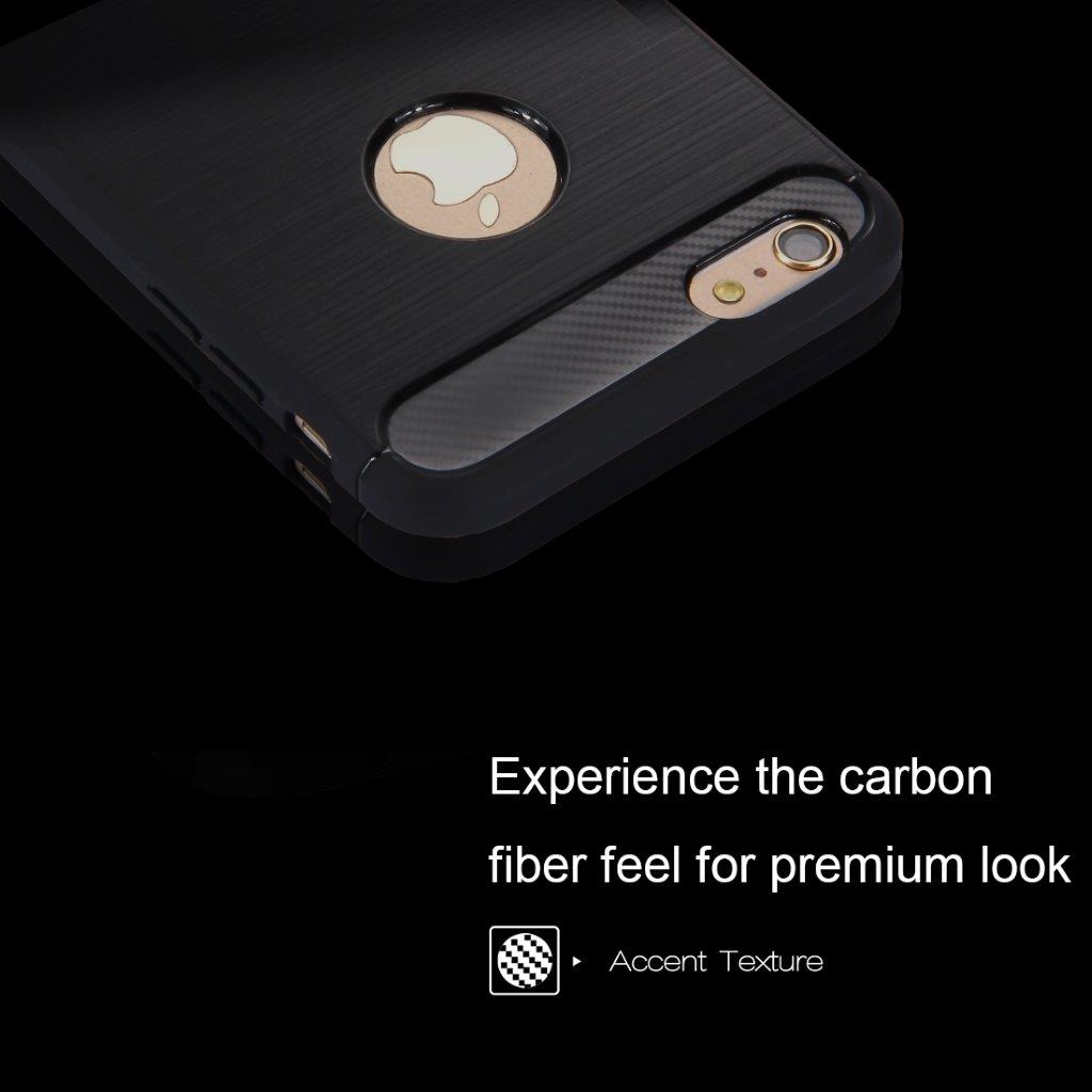 Carbon Fiberkskall iPhone 6 Plus & 6s Plus