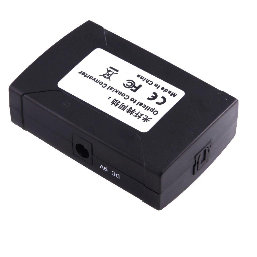 Optisk Toslink adapter til Koaksial RCA
