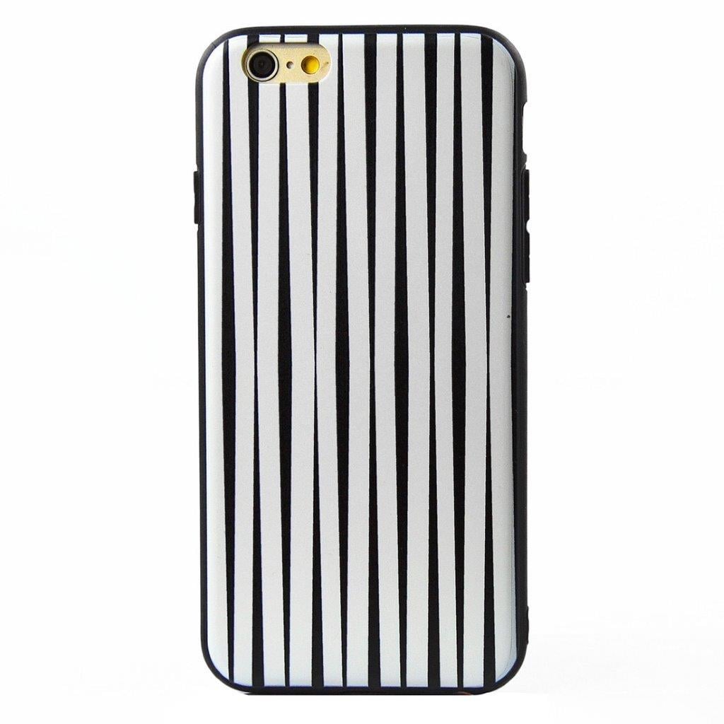 DesignSkall iPhone 6 & 6s 3D White Vertical Stripes