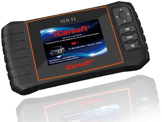 iCarsoft MB II Feilkodeleser Mercedez Bens OBD2