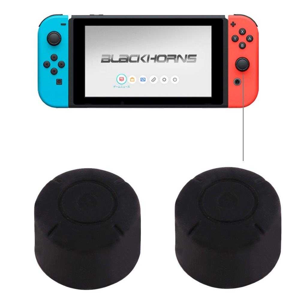 Silikonknapper Nintendo Switch - Svart 2Pack