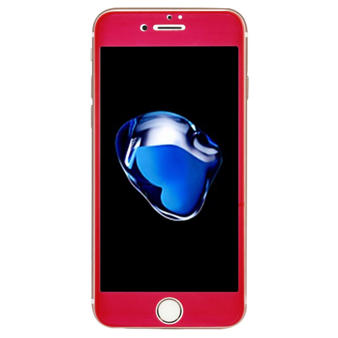 Rød Fullskjermbeskyttelse av glass iPhone 8 Plus / 7 Plus