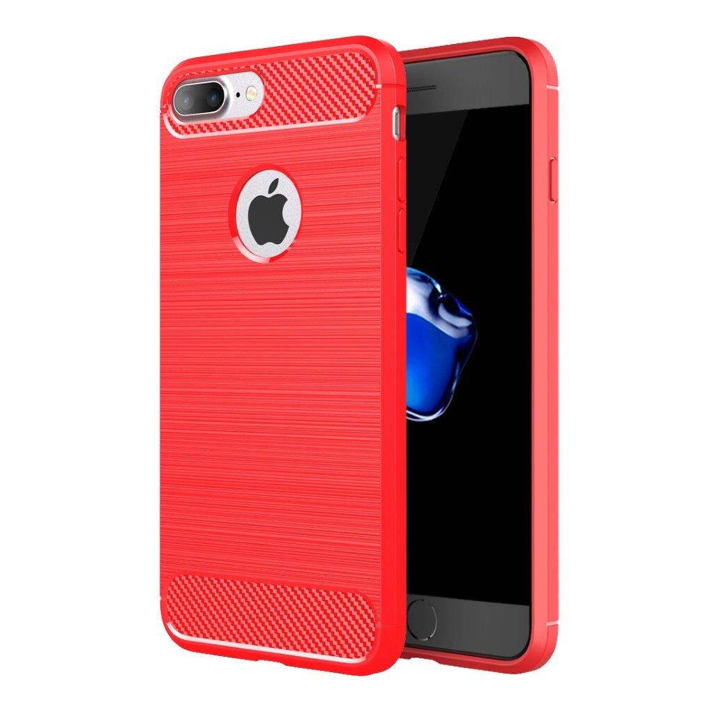 iPhone 8 Plus / 7 Plus Børstet ArmorCase - Rød farge