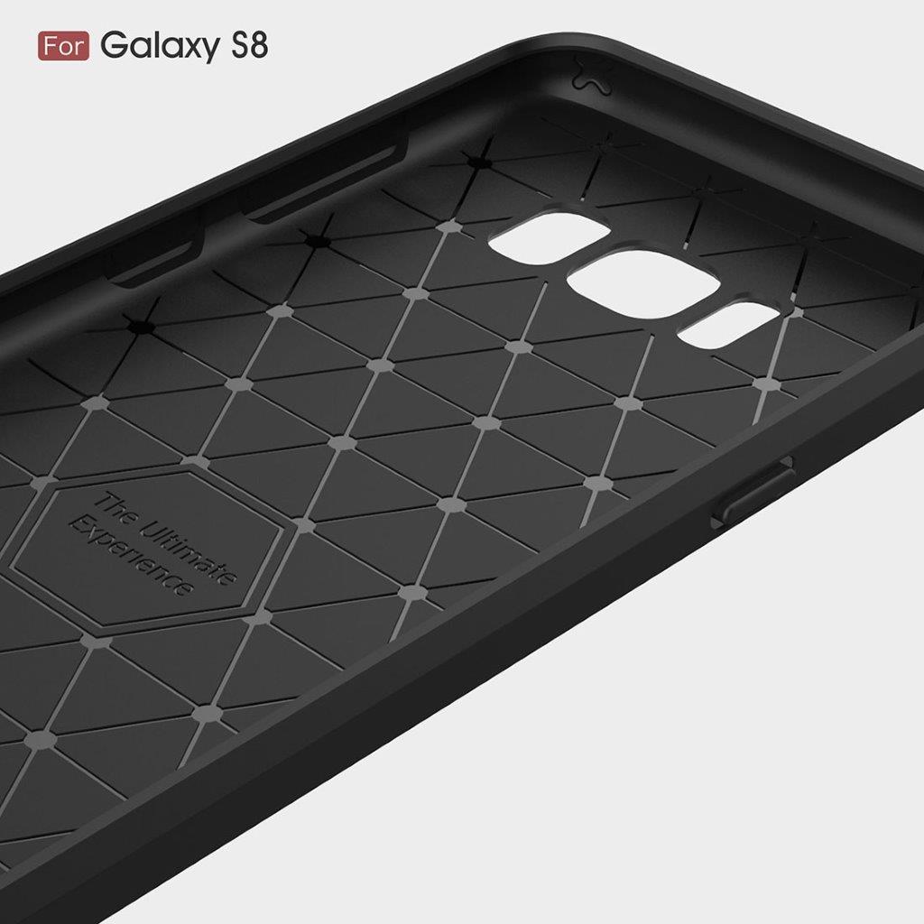 Deksel Samsung Galaxy S8 Børstet Carbonfiber