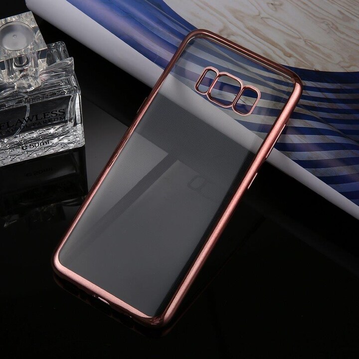 Gjennomsiktig deksel Samsung Galaxy S8 i Roségull