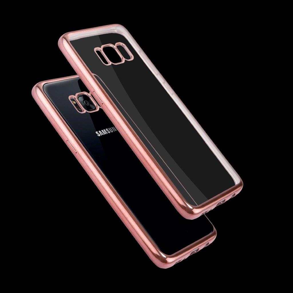 Gjennomsiktig deksel i Roségull Samsung Galaxy S8 Plus