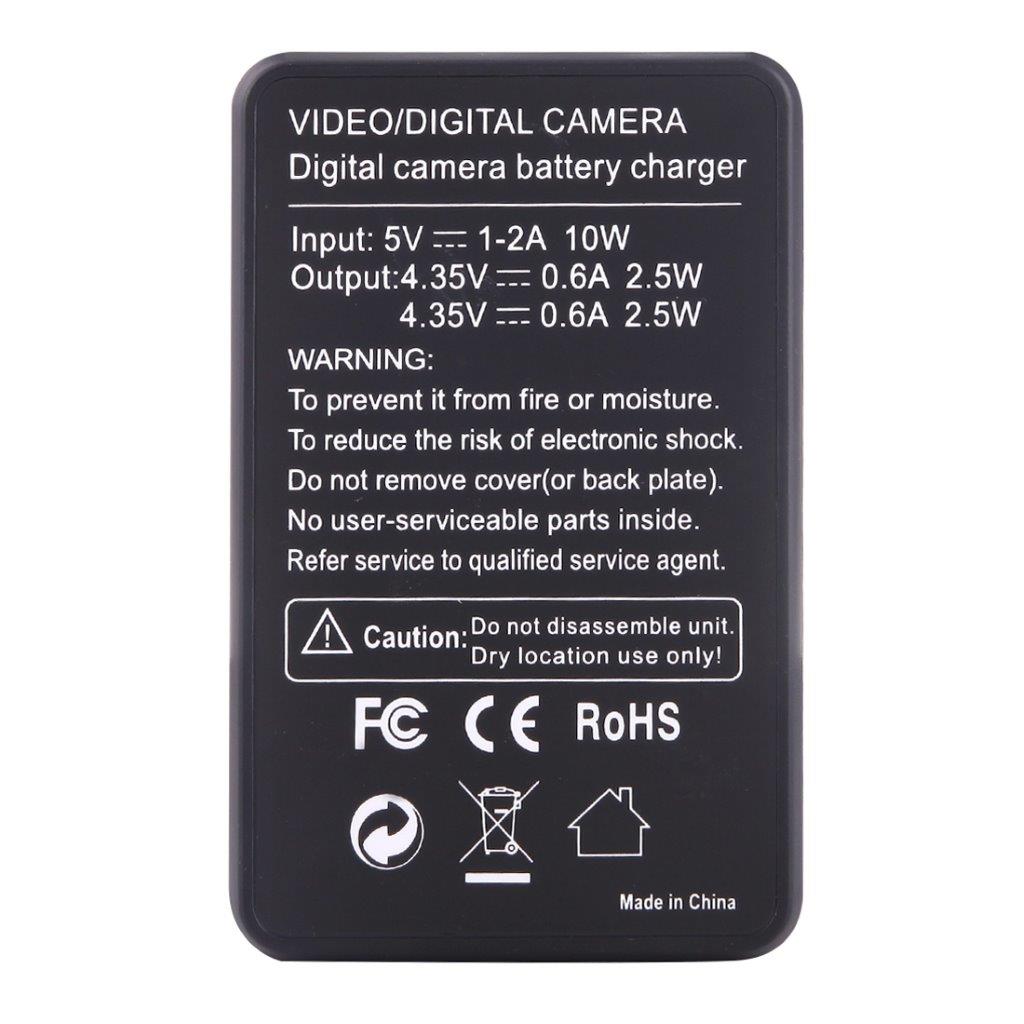 LCD Dual lader GoPro HERO6 / HERO5 AHDBT-501 batteri