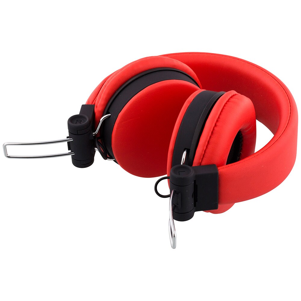 STREETZ hodetelefoner med mikrofon - Rød