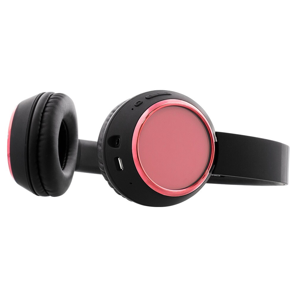 STREETZ Bluetooth-hodetelefoner med mikrofon - Svart/Rosa