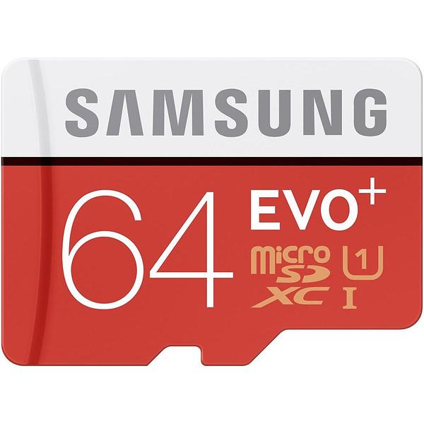Samsung microSD Card 64GB EVO Plus UHS-1 inkludert SD Adapter (2017)