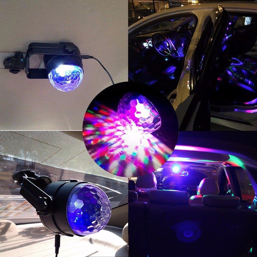 Roterende Discokule - Magic Ball roterer og pulserer med musikken