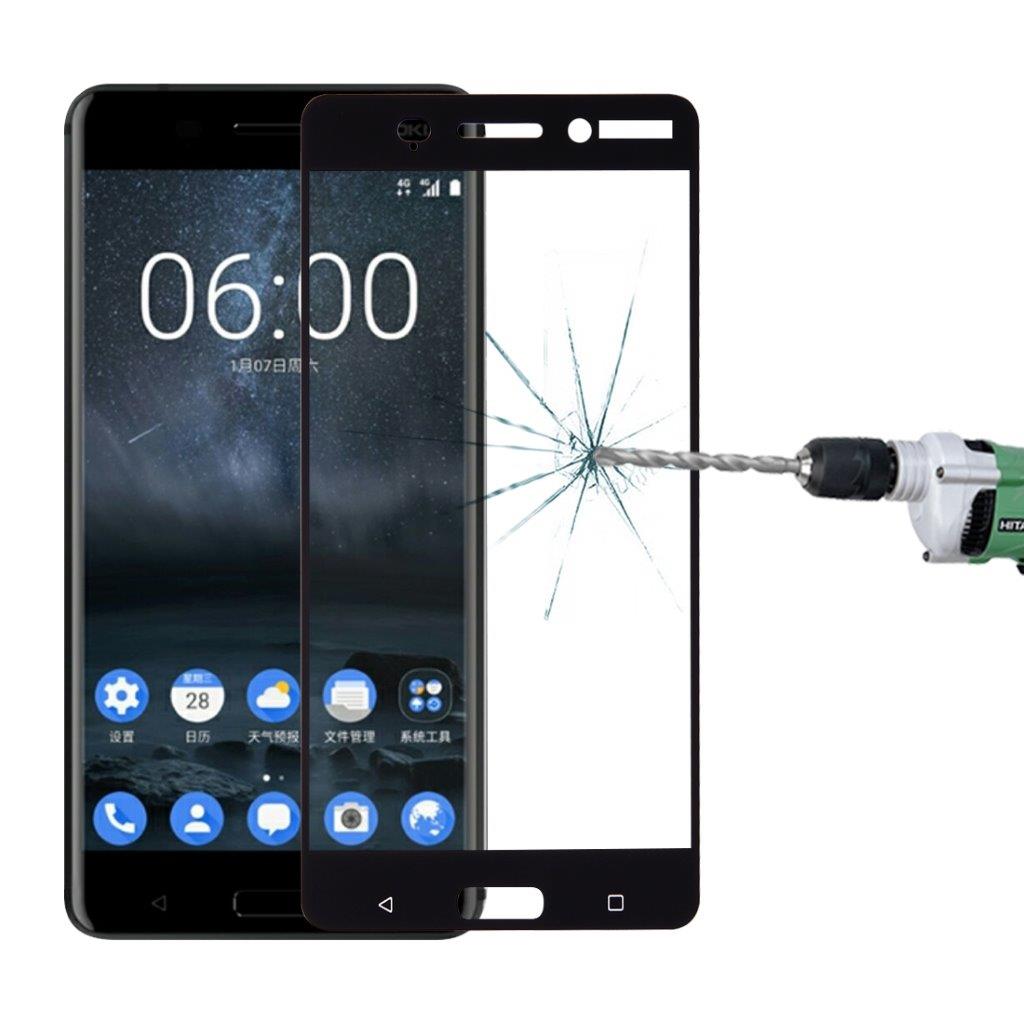 Skjermbeskyttelse av herdet glass Nokia 6 - Fullskjermbeskyttelse