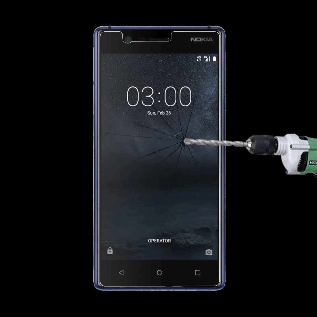 Skjermbeskyttelse av herdet glass Nokia 3